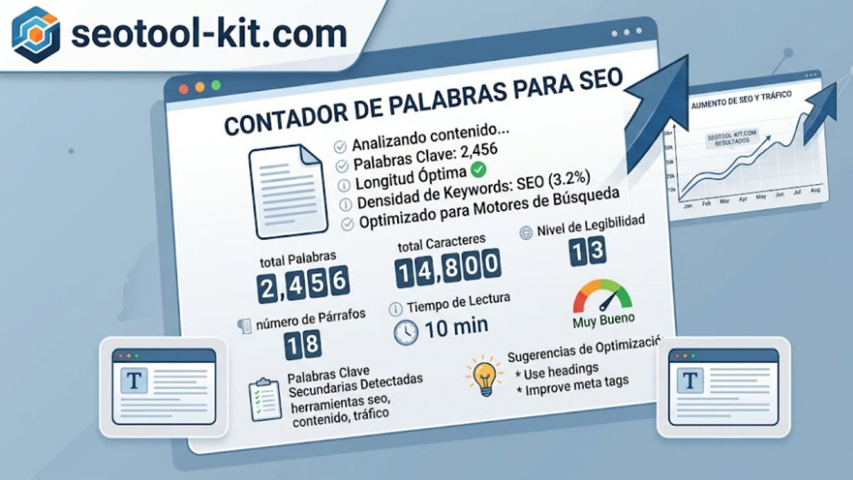 Contador de palabras y tiempo de lectura de un texto SEO